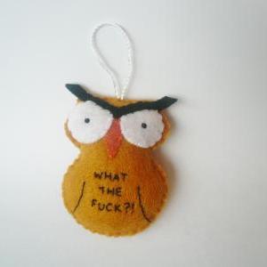 Ornery owl ornament Christmas decor..