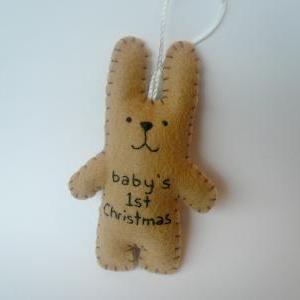 Baby's first Christmas ornament dec..